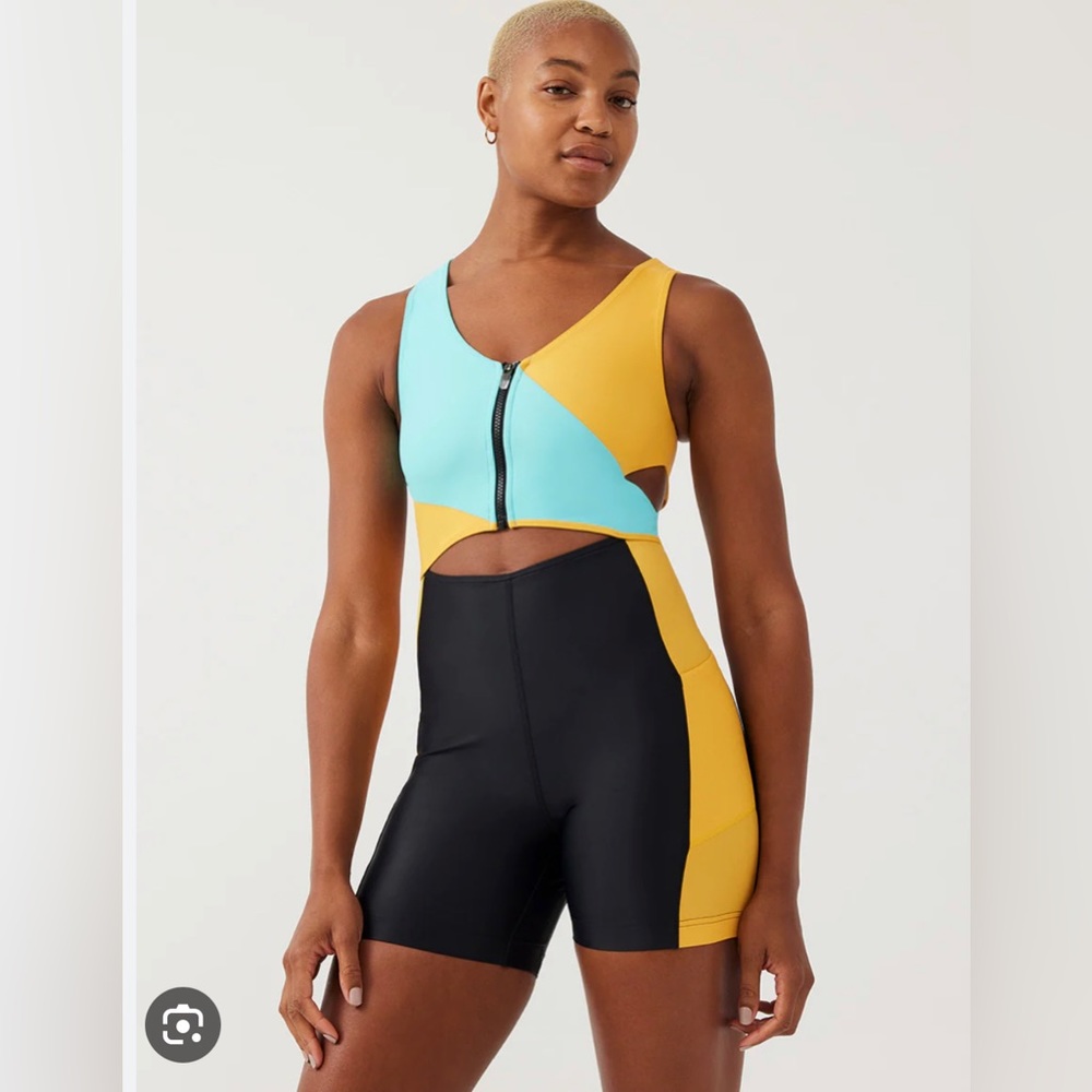 Outdoor Voices Splashknit 6” Cutout Bodysuit NWT